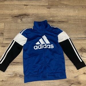 Adidas Kids Blue and Black Hoodie